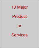 10 Major   Product  or  Services